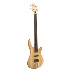 Stagg SBF-40 NAT FL - Guitare basse électrique ''Fusion'', fretless - naturelle