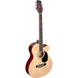 Stagg SA20ACE NAT - Guitare électro-acoustique auditorium pan coupé