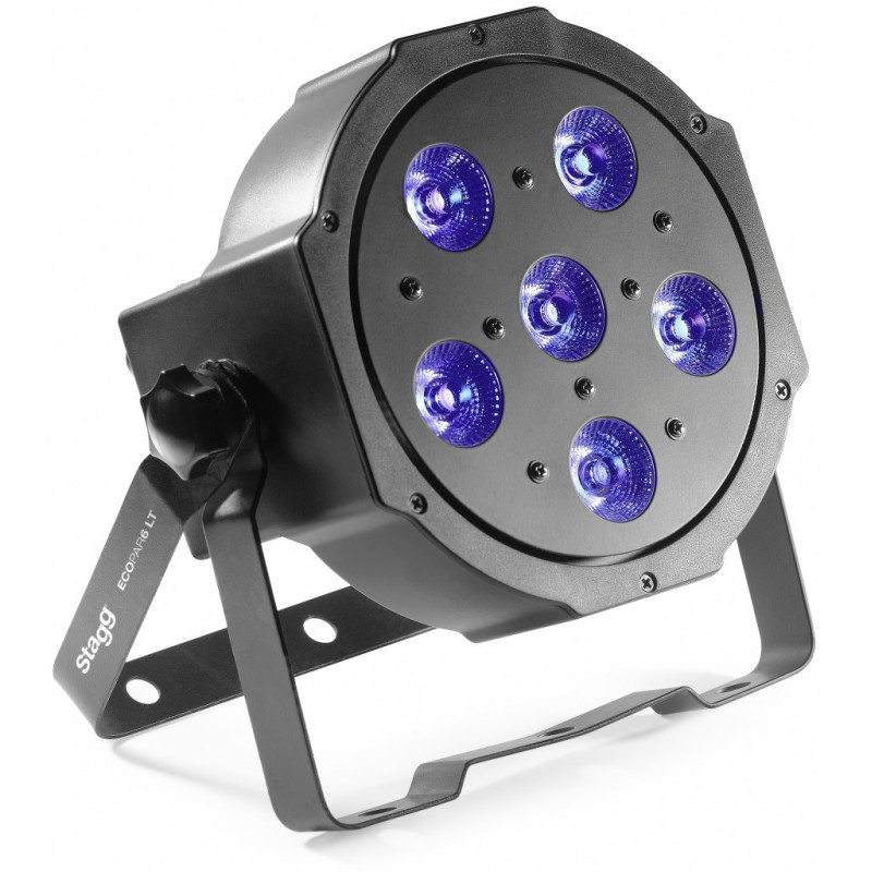 Stagg - Projecteur Ecopar 6 LightTheme™ - 6 LED RGBWA (5 en 1) de 10 watts