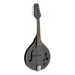 Stagg M50 E BLK - Mandoline bluegrass électro-acoustique noire avec table en nato