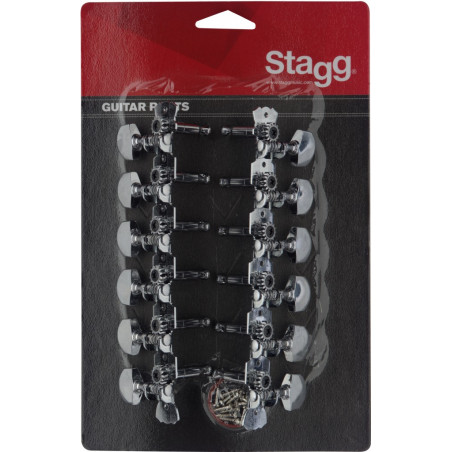 Stagg KG679 - Mécaniques - guitare folk 12 cordes 6+6 avec lyre, nickel
