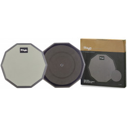 Stagg TD-08R - Practice pad de table de 8'' (tampon d'exercice), décagonal