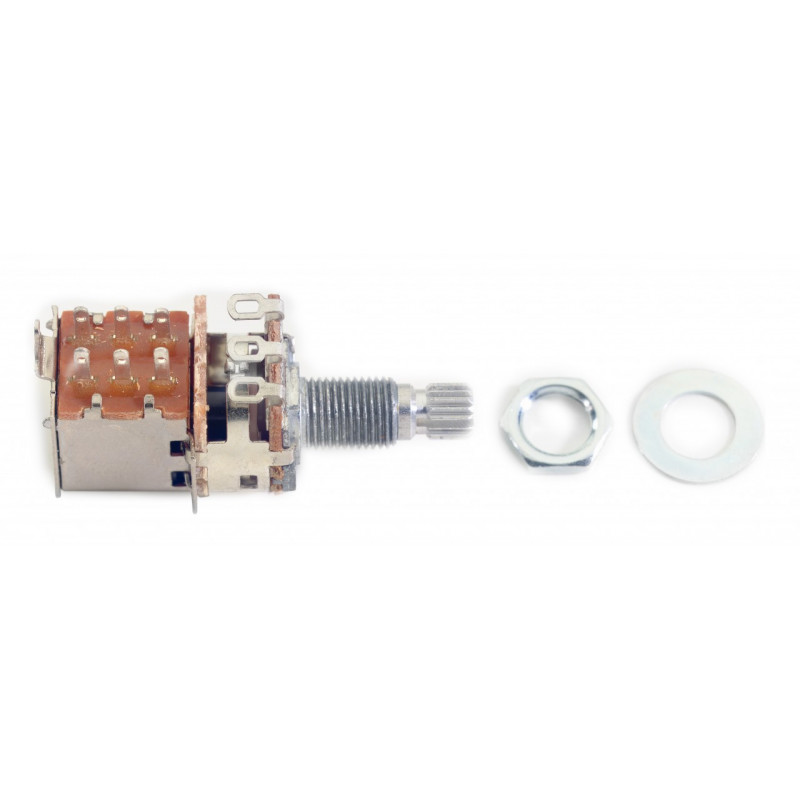 Stagg SP-PUSHPOT500A - Potentiomètre logarithmique push-pull, 500k A Stagg SP-PUSHPOT500A - Potentiomètre logarithmique push-pull, 500k A