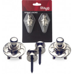 Stagg SSL1 CR - Boutons porte-sangle avec système de blocage