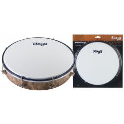 Stagg HAD-010W - Tambour à main accordable en plastique 10''