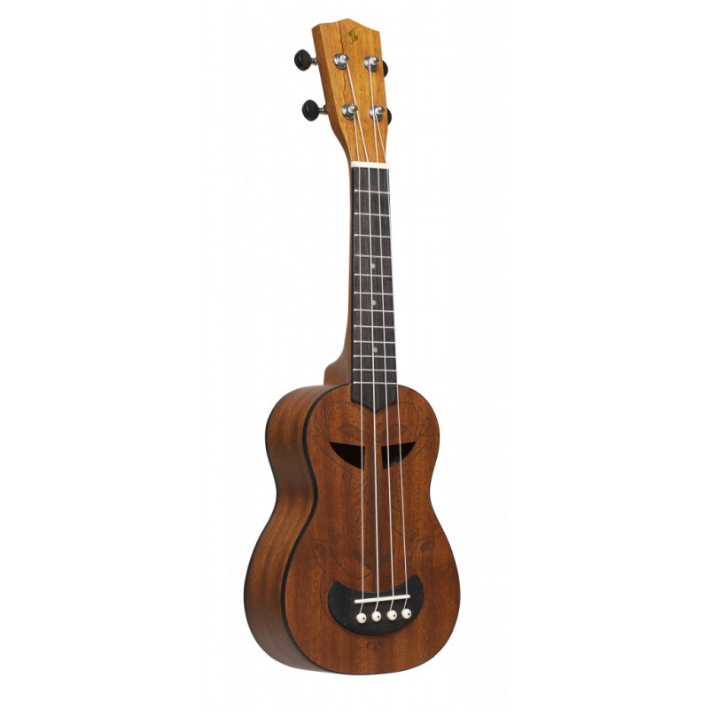 Stagg US-TIKI AH - Ukulele soprano, série Tiki, finition Ah (+ housse)