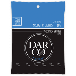 Darco D200 - Jeu cordes acoustiques 12 cordes Light 92/8 - 10-47