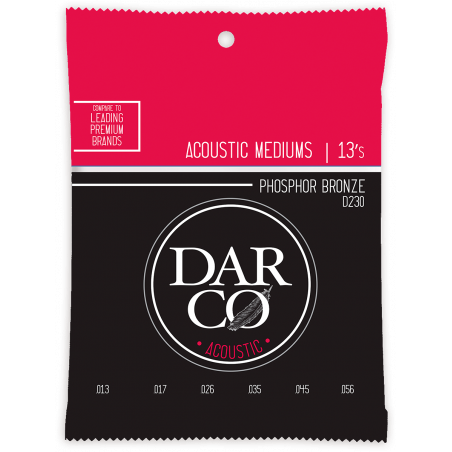 Darco D230 - Jeu cordes acoustiques Medium 92/8 - 13-56