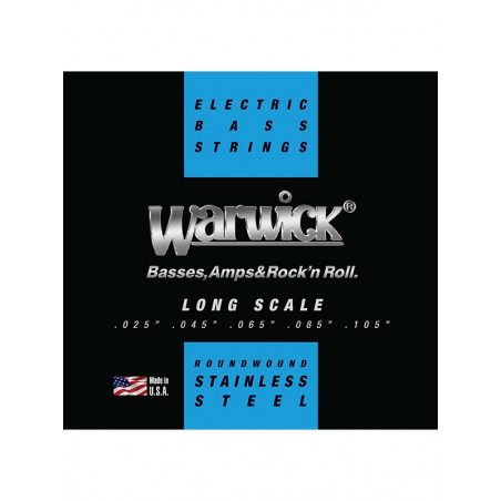 Warwick 40311-M5C -  Black Label Hight C .025-.105 Long Scale Jeu basse