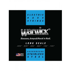 Warwick 40401-M6 -  Black Label Medium .025-.135 Long Scale Jeu basse