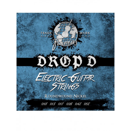 Framus 45250-D -  Blue Label Drop D .010-.052 Jeu cordes éléctriques