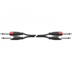 Quiklok SX275-2K - Câble audio Strix 2 x jack mono 2 m