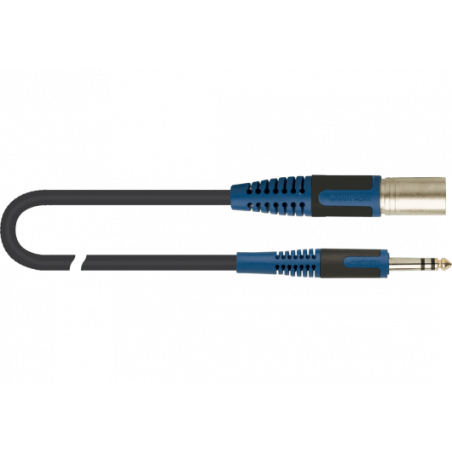 Quiklok RKSM344-9 - Câble microphone RokSolid XLR mâle - jack stéréo 9 m