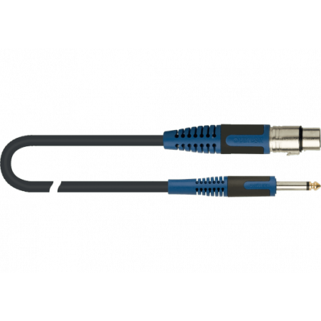 Quiklok RKSM300-9 - Câble microphone RokSolid XLR femelle - jack mono 9 m