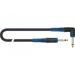 Quiklok RKSI205-1 - Câble instrument RokSolid jack mono droit - coudé 1 m