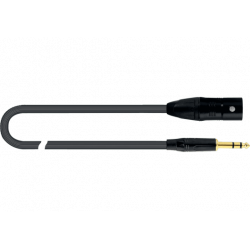 Quiklok JUST-MJS-2 - Câble microphone Just XLR mâle - jack stéréo 2 m