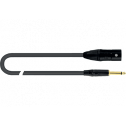 Quiklok JUST-MJM-10 - Câble microphone Just XLR mâle - jack mono 10 m
