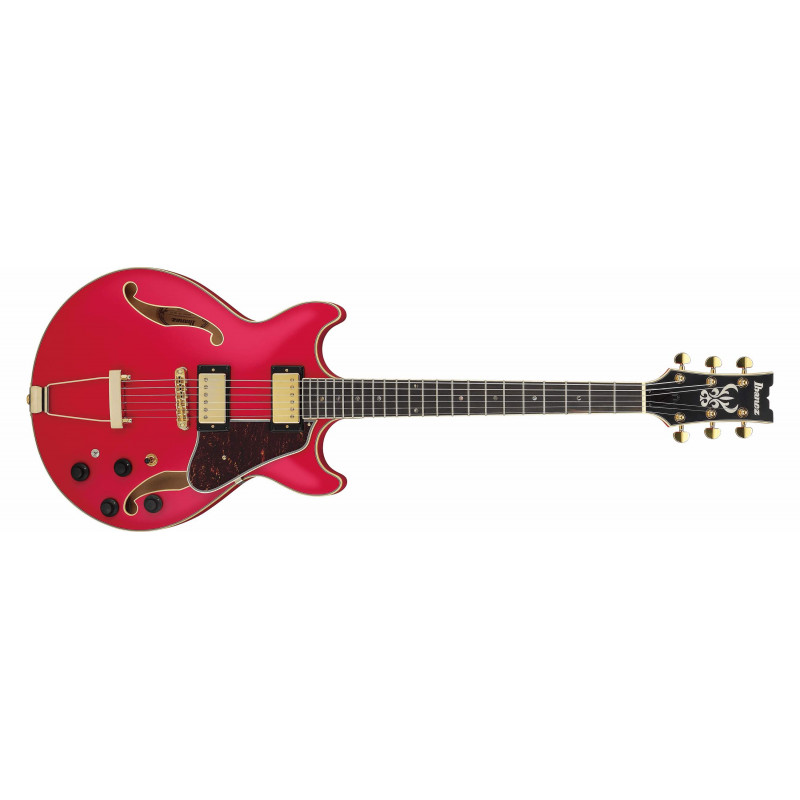 Ibanez AMH90-CRF - Guitare électrique hollow body - Cherry red flat