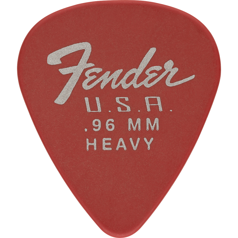 Fender Pack de 12 mediators 351 Dura-Tone Delrin 0,86 mm - Fiesta Red