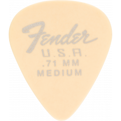 Fender Pack de 12 mediators 351 Dura-Tone Delrin 0,71 mm - Olympic White