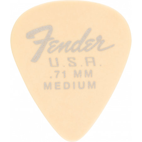 Fender Pack de 12 mediators 351 Dura-Tone Delrin 0,71 mm - Olympic White