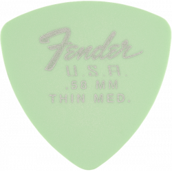 Fender Pack de 12 mediators 346 Dura-Tone Delrin 0,58 mm - Surf Green