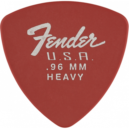 Fender Pack de 12 mediators 346 Dura-Tone Delrin 0,96 mm - Fiesta Red