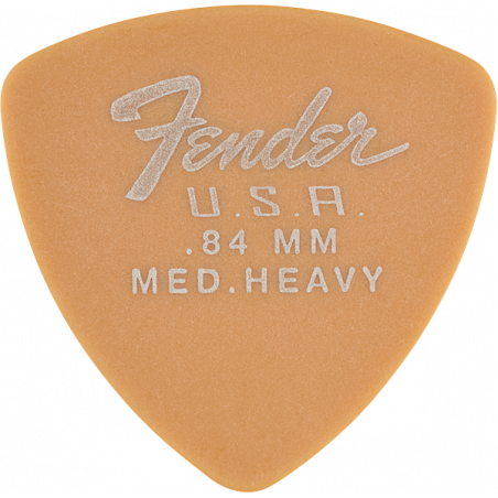 Fender Pack de 12 mediators 346 Dura-Tone Delrin 0,84 mm - Butterscotch Blonde