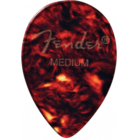 Fender Pack de 12 mediators 358 classic Celluloid, mediums - Tortoise Shell