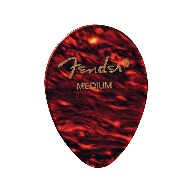 Fender Pack de 12 mediators 354 classic Celluloid, durs - Tortoise Shell