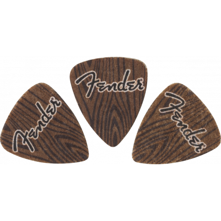 Fender 3 mediators 351 Felt Ukulele - Wood Grain