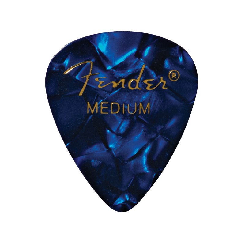 Fender Pack de 12 médiators 351 Premium Celluloid, mediums - Blue Moto