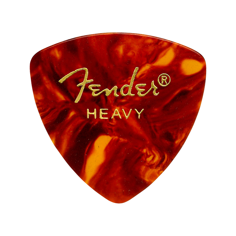 Fender Pack de 12 médiators 346 Classic Celluloid, durs - Tortoise Shell