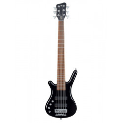 Warwick Corvette Basic 6 LH - Basse électrique 6 cordes gaucher - Solid Black