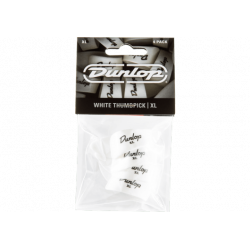 Dunlop 9004P - Player's pack de 4 onglets pouces blancs XL