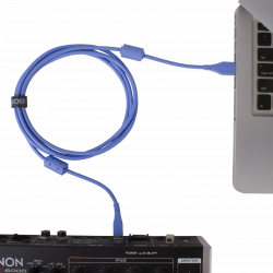 UDG U 95001 Lb - Câble UDG USB 2.0 A-B bleu Droit 1m