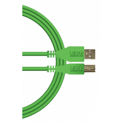 UDG U 95001 Gr - Câble UDG USB 2.0 A-B vert Droit 1m