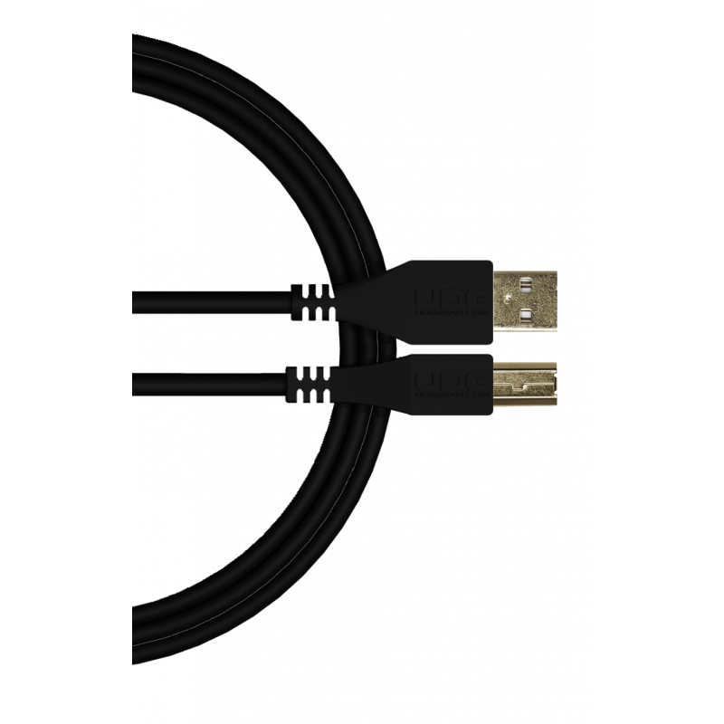 UDG U 95001 Bl - Câble UDG USB 2.0 A-B Noir Droit 1m