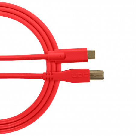 UDG U 96001 Rd - Câble UDG USB 2.0 C-B Rouge Droit 1.5m