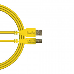 UDG U 95002 Yl - Câble UDG USB 2.0 A-B Jaune Droit 2m