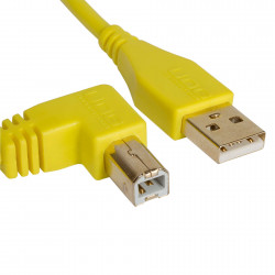 UDG U 95006 Yl - Câble UDG USB 2.0 A-B Jaune Coudé 3m
