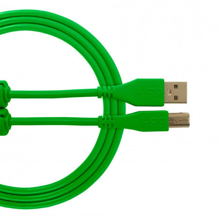 UDG U 95003 Gr - Câble UDG USB 2.0 A-B Vert Droit 3m