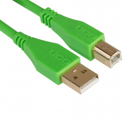 UDG U 95003 Gr - Câble UDG USB 2.0 A-B Vert Droit 3m