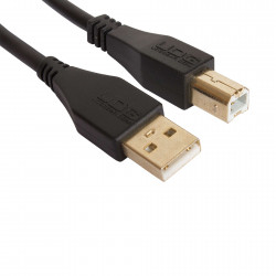 UDG U 95003 Bl - Câble UDG USB 2.0 A-B Noir Droit 3m
