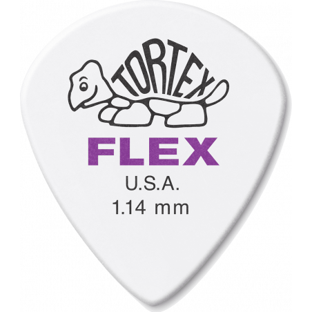 Dunlop 468R114 - Médiator Tortex Flex Jazz III 1,14mm à l'unité