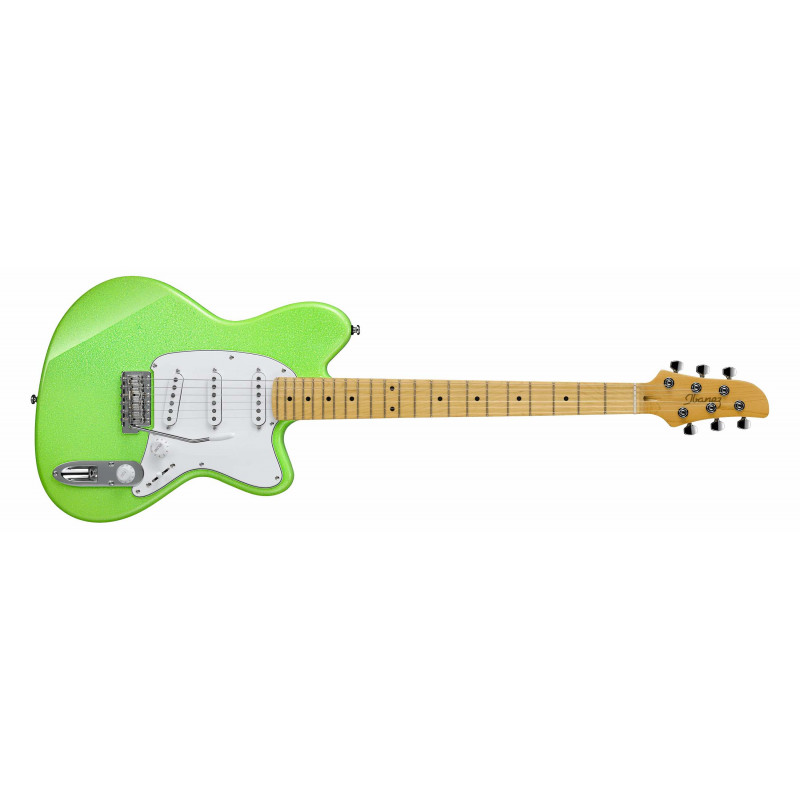 Ibanez YY10S-GS - Guitare électrique signature Yvette Young - Green Sparkle