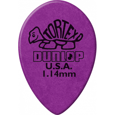 Dunlop 423R114 - Médiator Tortex Small Tear Drop 1,14mm à l'unité