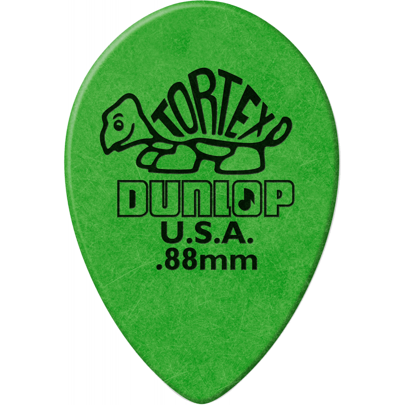 Dunlop 423R088 - Médiator Tortex Small Tear Drop 0,88mm à l'unité