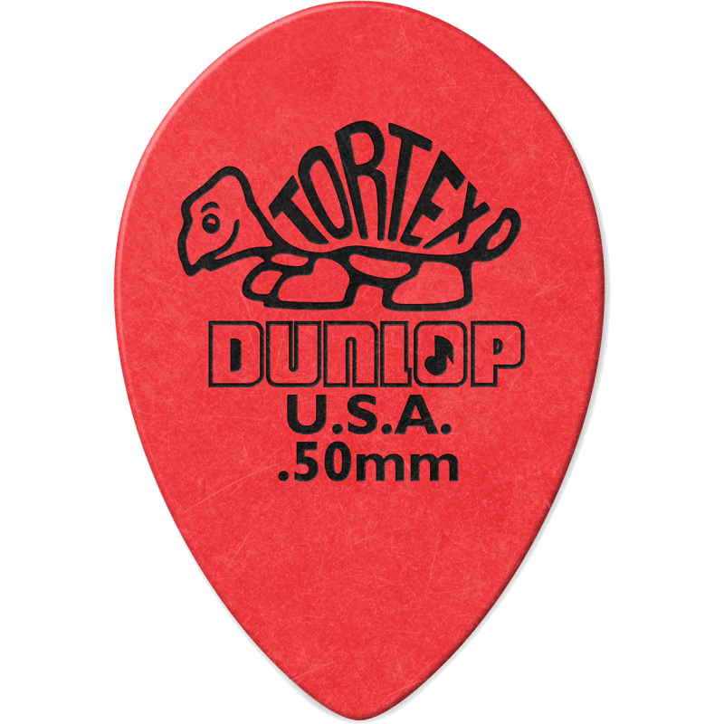 Dunlop 423R050 - Médiator Tortex Small Tear Drop 0,50mm à l'unité