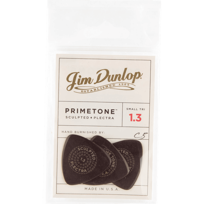 Dunlop 517P130 - sachet de 3 Médiators Primetone Small Triangle 1,30mm